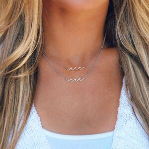 Pura Vida Silver Wave Necklace